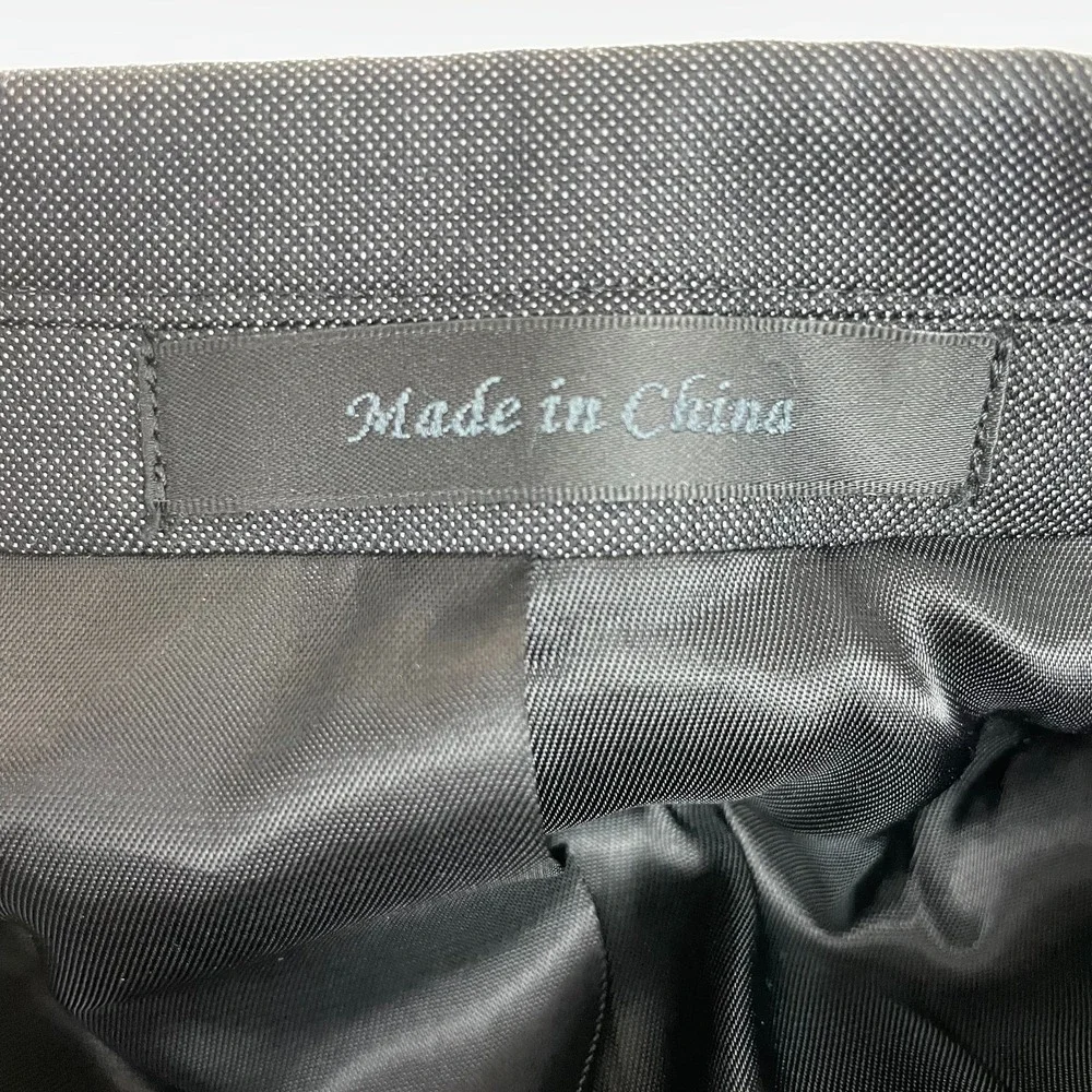 Calvin Klein Blazer Jacket Mens 44R Gray Extreme‎ Slim Fit Peak Lapel Business